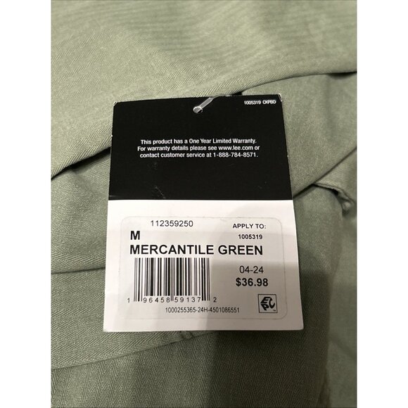 Lee Heritage Coverall Woman’s Medium Mercantile Green Button-Up Jumpsuit NWT - Picture 5 of 5
